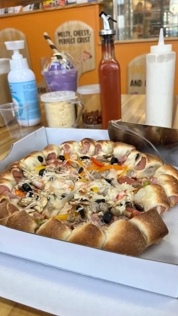 Specialty pizza with unique toppings at Yeg Pizza On Wheels in SW Edmonton, AB